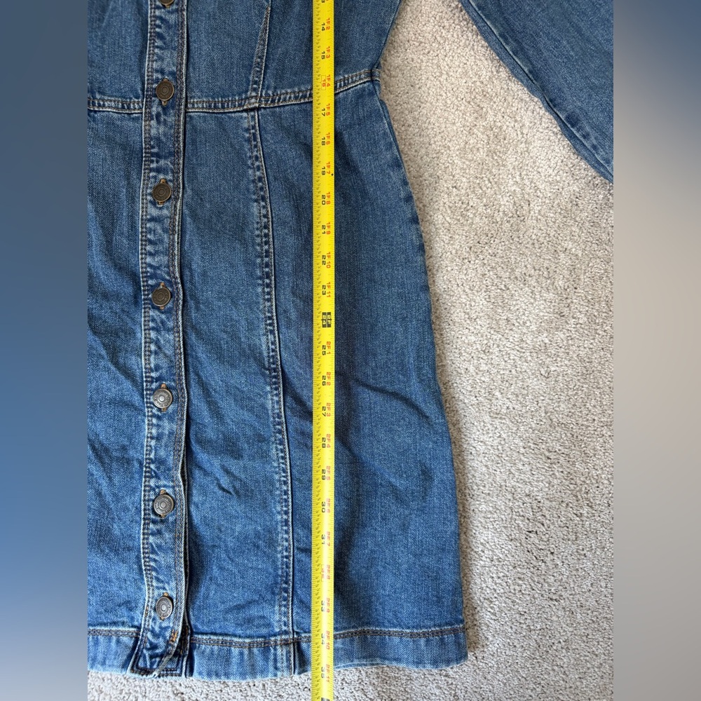 Ophelia Roe Women's Blue Denim Long Sleeve Dress Size‎ 4 - Picture 4 of 10